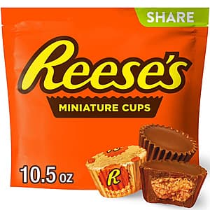 10.5oz Reese's Miniatures Milk Chocolate Peanut Butter Cups $5