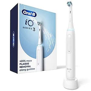 Oral-B iO Series 3 Rechargeable Electric Toothbrush (White) + $40 Walgreens Cash $56 + Free Shipping