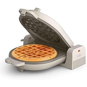 bella Fits-anywhere Flip-n-Store Belgian Waffle Maker (Oatmilk) $20