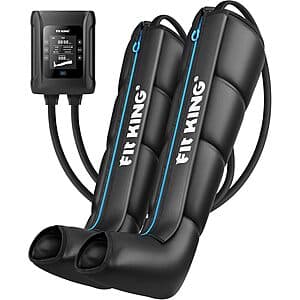 FIT KING Cordless Air Compression Leg Massager Boots w/ 4-Zone Control $129 + Free S&H
