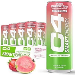 Select Accounts: 12-Pack 12-Oz Cellucor C4 Smart Energy Drink (Strawberry Guava) $9 & More w/ S&S
