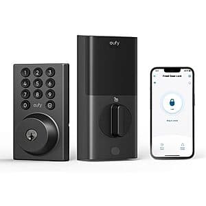 eufy Security Smart Lock C30 Keyless Entry Door Lock (Black) $55 + Free S&H
