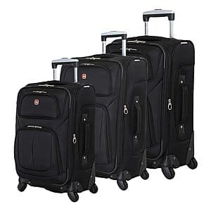 3-Piece SwissGear Sion Luggage Set w/ 21" Carry-On & 25" & 29" Checked Suitcases $199 + Free Shipping