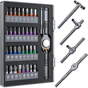Prime: 32-in-1 Wesdut T-Handle Magnetic Ratchet Screwdriver Set $10.55 + Free S&H
