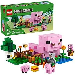 238-pc LEGO Minecraft The Baby Pig House Toy Figures & Playset (21268) $12.80