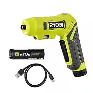 RYOBI USB Screwdriver Kit w/ 1x 2Ah USB Battery + 2x 3Ah USB Battery $30 + Free S&H