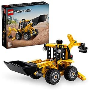 104-Piece LEGO Technic Backhoe Loader Construction Building Toy $6.40