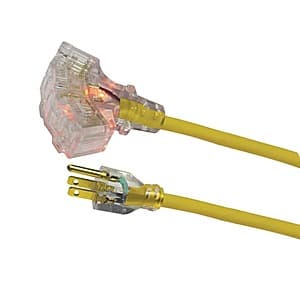 Select Stores: 50' Husky 14/3 Medium Duty Lighted Triple Tap Extension Cord $15 (In-Store Only)