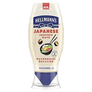 Select Accts: 11.5oz Hellmann's Mayonnaise Dressing: Dijo-Mayo or Japanese Inspired $2.80