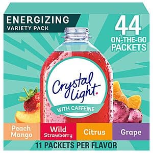 44-ct Crystal Light Energizing Powdered Drink (Variety Pack) 2 for $13.65 w/ Subscribe & Save