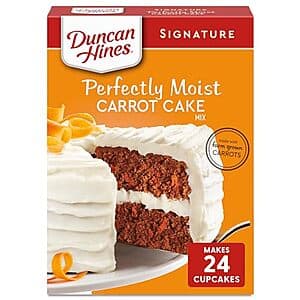 15.25oz Duncan Hines Signature Perfectly Moist Carrot Cake Mix $1 w/ Subscribe & Save