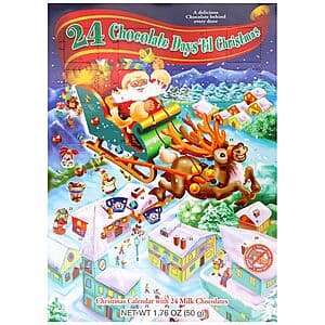 Christmas/Advent Calendars: 1.76-Oz Nice! Christmas Calendar w/ 24 Milk Chocolates $0.50 & More + Free Store Pickup ($10 Min.)