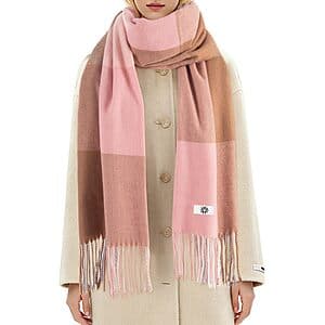 Fygicub Women's Thick Long Scarf Shawl (Various Colors) from $4.25