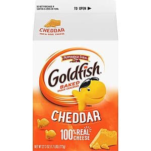 Select Accts: 27.3-Oz Goldfish Cheddar Cheese Crackers $5.60 w/ S&S