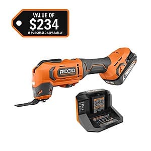 Ridgid 18V Cordless Oscillating Multi-Tool w/ 2.0 Ah Battery & Charger $79 + Free Shipping