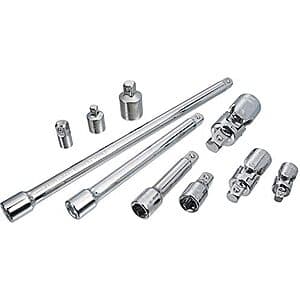 10-Piece Craftsman Socket Extension Set/Socket Adapter Set (CMMT42351) $20