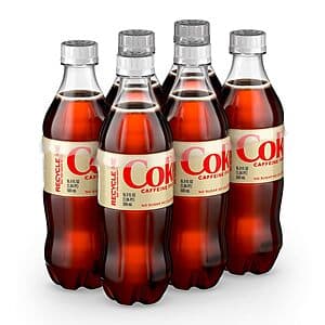 6-Pack 16.9oz. Diet Coke Soft Drink Bottles (Caffeine Free) $3.15 w/ Subscribe & Save