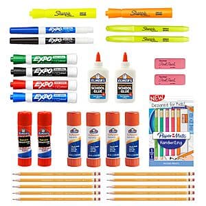 48-Count Back-to-School Supplies Variety Pack (Paper Mate, Sharpie, Expo, Elmer's) $9.20 w/ Subscribe & Save