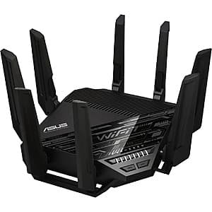 ASUS RT-BE96U BE19000 802.11BE Tri-Band WiFi 7 Extendable Router $310 + $1 S/H
