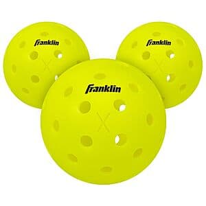 3-Count Franklin Sports X-40 Outdoor Performance Pickleballs Set (Optic Yellow) $3.75