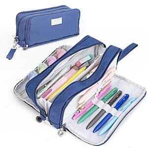 Four Candies 3-Compartment Large Pencil Case w/ Removable Handle (4 Colors) $6