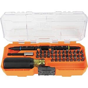 46-Pc Klein Tools KNECT Impact-Rated Multi-Bit Screwdriver / Nut Driver Set $30