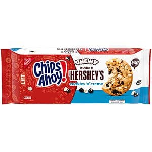 9.58-Oz CHIPS AHOY! Chewy Hershey's Cookies 'n' Creme Bar-Inspired Cookies $3 w/ S&S (Select Accounts)