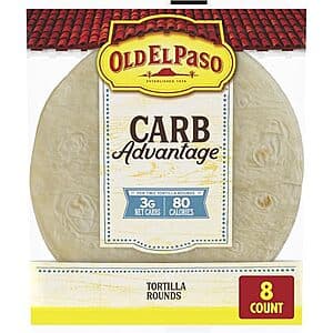 6.5-Oz Old El Paso Carb Advantage Tortilla Rounds (8-Count) $2.15 w/ Subscribe & Save