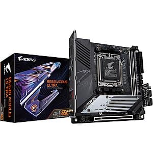 GIGABYTE B650I AORUS Ultra Mini-ITX AM5 Motherboard $190 + Free S&H w/ Amazon Prime