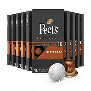 100-Count Peet's Coffee Espresso Pods for Nespresso Original Machine (various) from $38.75 w/ Subscribe & Save + Free Shipping