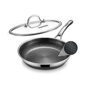 12" Yonida Hybrid Non-Stick Skillet Frying Pan w/ Lid $24 + Free S&H