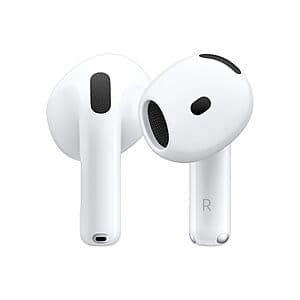 Apple AirPods 4 Wireless Earbuds w/ Active Noise Cancellation & USB-C Case $100 + Free Shipping