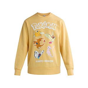 Men's Pokémon Kanto Region Graphic Long Sleeves Sweatshirt (various sizes) $10.95 + Free S/H on $35+
