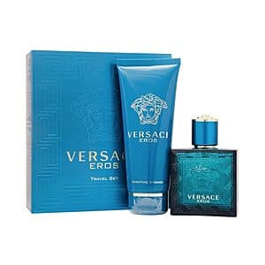 Versace Eros Men Travel Set (1.7-Oz EDT Spray + 3.4-Oz Shower Gel) $45.65 + Free S&H