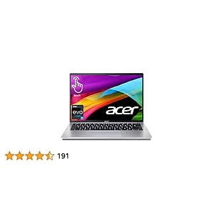 Acer Swift Go Intel Evo Thin & Light Premium Laptop 14" 1920x1200 100% sRGB Touch Screen Display Intel Core i7-1355U Intel Iris Xe 16GB LPDDR5 512GB Gen 4 SSD SFG14-71T-7 - $454