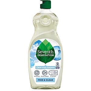 6-Pack 19-Oz Seventh Generation Liquid Dish Soap (Fragrance Free) $13.90 w/ Subscribe & Save
