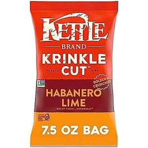 7.5-Oz Kettle Brand Potato Chips (Habanero Lime) $2.44 w/ S&S + Free Shipping w/ Prime or on orders over $35