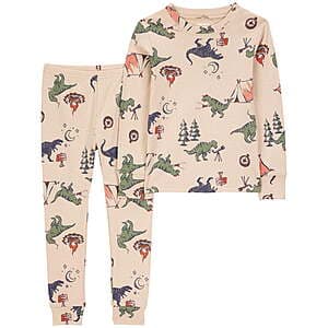 2-Piece Boys/Girls' Carter's Child of Mine Toddler Long Sleeve Pajama Set $4.50 + Free S/H on $35+