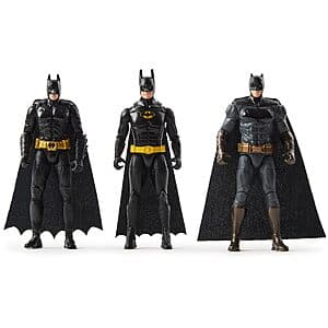 3-Pack 4" DC Comics Batman 85th Special Edition Batman Action Figures $13