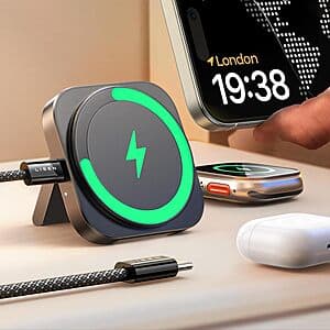 Lisen 2-in-1 Travel Apple Magsafe Charger $13