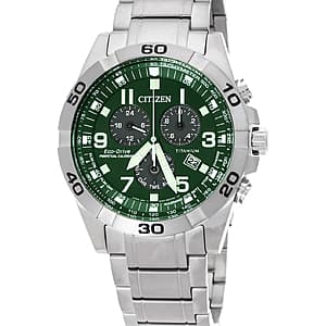 43mm Citizen Men's Eco-Drive Super Titanium Chronograph Watch $244.40 + Free S&H