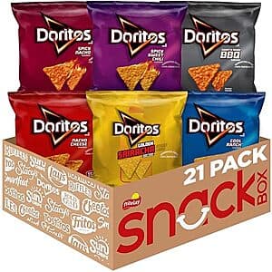 21-Count 1-Oz Doritos Tortilla Chips Variety Pack $7 & More