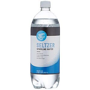 Prime Members: 1-Liter Happy Belly Sparkling Water (Seltzer, Diet Tonic or Tonic) $0.70 each w/ Subscribe & Save + Free S/H