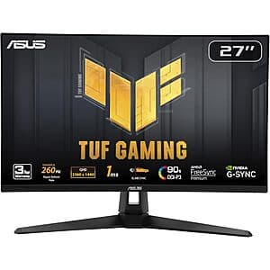 27" ASUS TUF Gaming IPS QHD 260Hz G-SYNC Compatible Monitor $229 + Free Shipping