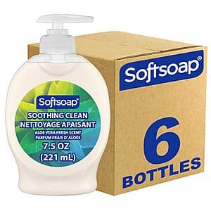 6-Pk 7.5-Oz Softsoap Soothing Clean Liquid Hand Soap (Aloe Vera) $5.70 w/ S&S