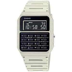 34mm Casio Data Bank Watch w/ 8-Digit Calculator & Resin Band (Grey) $24