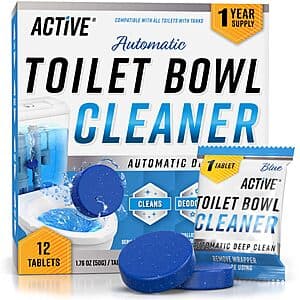 Select Accounts: 12-Count ACTIVE Automatic Toilet Bowl Cleaner Tablets (Fresh) $11.85 w/ S&S