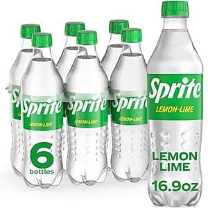 6-Pack 16.9-Oz Sprite Lemon-Lime Soda Bottles $3.85 w/ Subscribe & Save