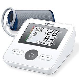 Beurer BM27 Upper Arm Blood Pressure Monitor w/ 120 Memory Sets $15.50 or Less