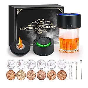FrutPunch Electric Rechargeable Whiskey Smoker Kit w/ 6-Pack Wood Chips $14.50